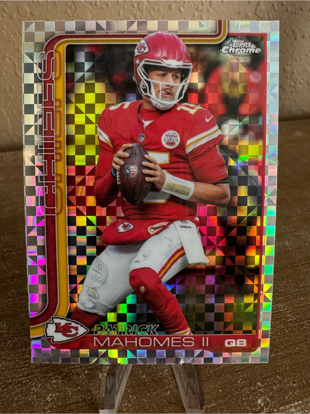2025 Topps Chrome Patrick Mahomes II X-Fractor Kansas City Chiefs